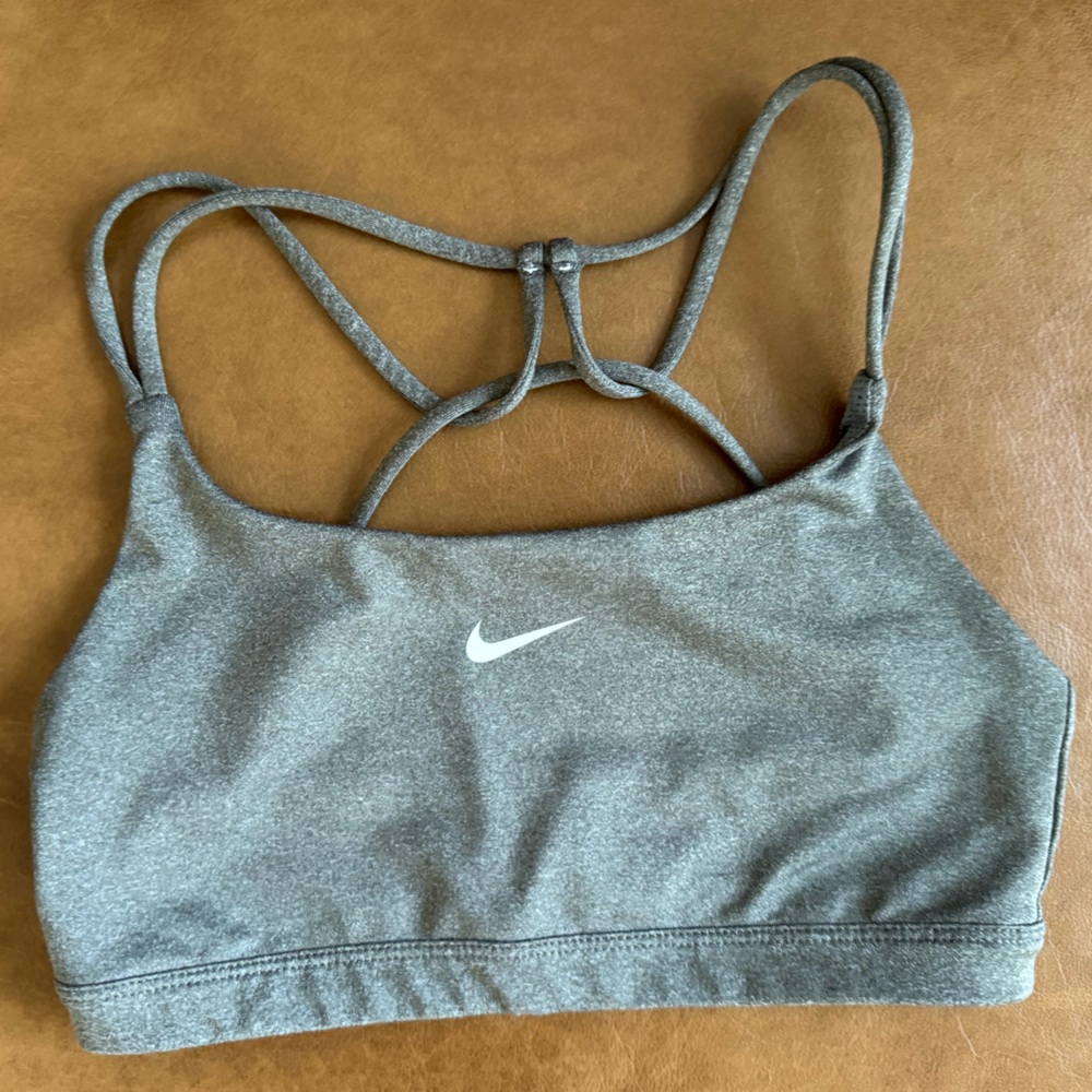 Nike Heathered Gray Sports Bra